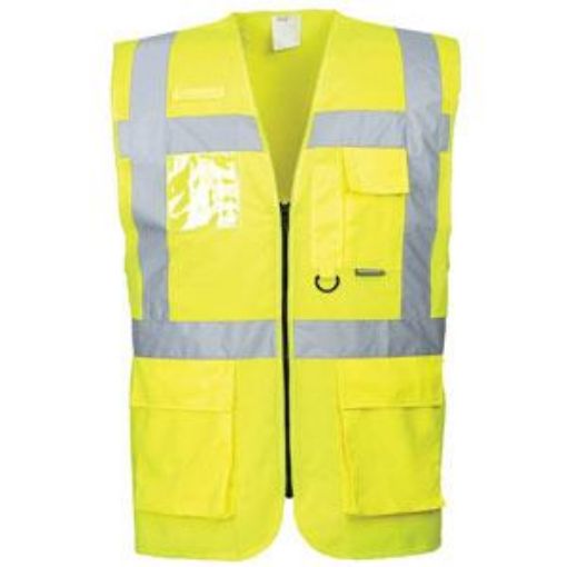 Picture of Hi Vis Berlin Executive Waistcoat - Yellow
