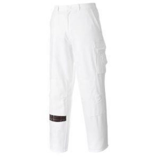 Picture of Painters Trousers  100% Cotton Regular Leg - White