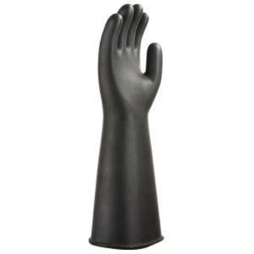 Picture of 44cm Heavyweight Latex Gauntlet - Black  