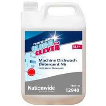 Show details for Clean & Clever Machine Dishwash Detergent N6 - HW (5lt) Picture of Clean & Clever Machine Dishwash Detergent N6 - HW (5lt)
