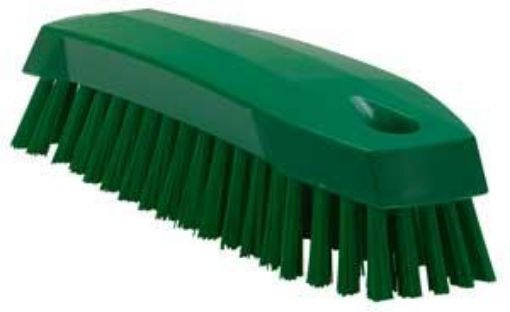 Picture of 165mm/ 7" Vikan Hand Scrubbing Brush Medium - Green