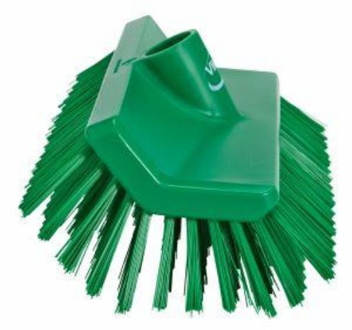 Picture of 26cm Vikan High Low Floor Wall Brush Medium - Green