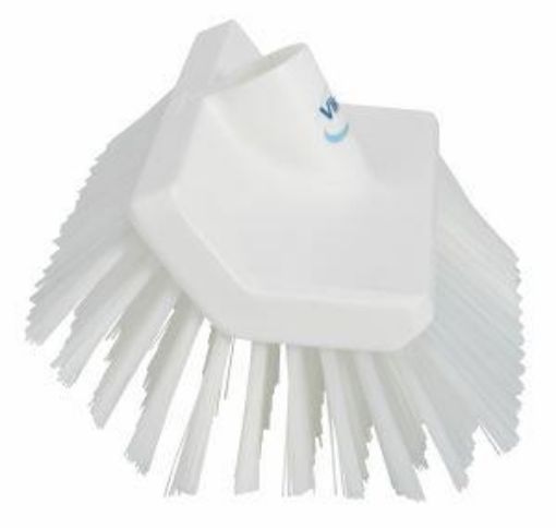 Picture of 26cm Vikan High Low Floor Wall Brush Medium - White