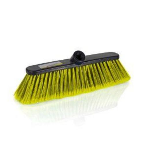 Picture of 30cm/ 12" Economy Brush Head Soft - Yellow /Grey