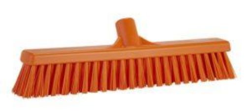 Picture of 41cm/ 16"  Vikan Platform Soft/Hard  Broom - Orange