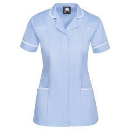 Picture of Ladies Florence Healthcare Tunic - Sky Blue/White