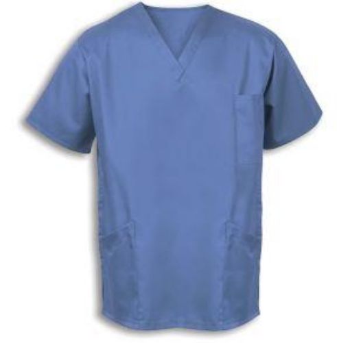 Picture of Unisex Smart Scrub Tunic - Hospital Blue 