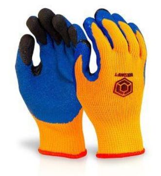 Show details for Thermo-Star Latex  Dipped Gloves - Orange/Blue Picture of Thermo-Star Latex  Dipped Gloves - Orange/Blue