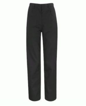 Show details for Ladies Flat Front Trousers Reg Leg - Black Picture of Ladies Flat Front Trousers Reg Leg - Black