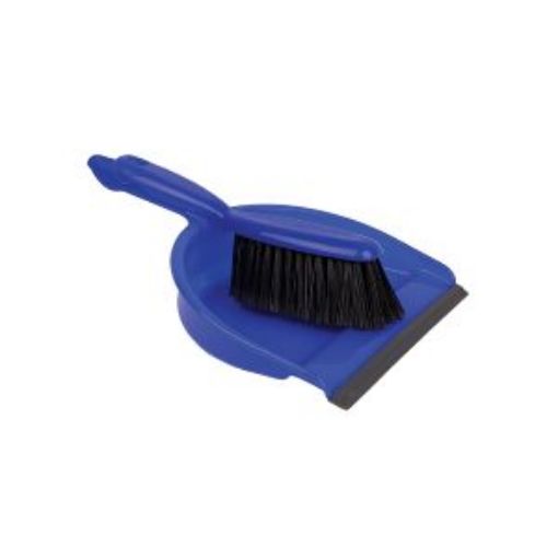 Picture of Dustpan & Brush Set Economy Soft - Blue