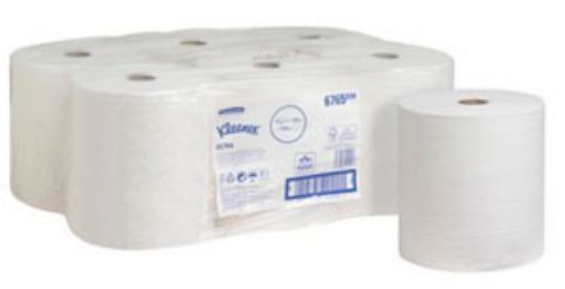 Picture of 6765 Kleenex Ultra White Towel Rolls 6x130m