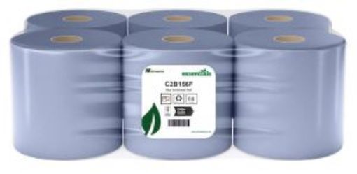 Picture of Essentials 2ply C/Feed Rolls 6x150m - Blue