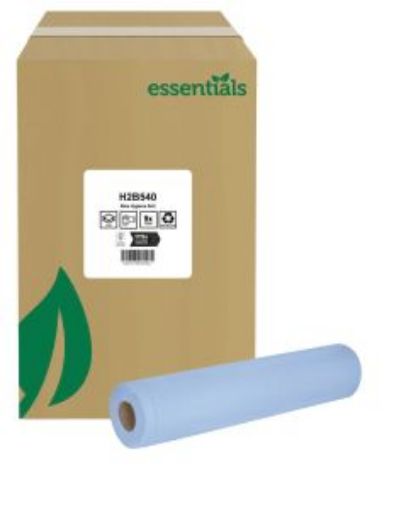Picture of Essentials 50cm/ 20" 2ply Hygiene Rolls 9x40m - Blue