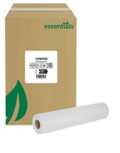 Picture of Essentials 50cm/ 20" 2ply Hygiene Rolls 9x40m - White