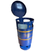 Picture of 94lt Knight Closed Top Litter Bin - Blue