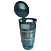 Picture of 94lt Knight Closed Top Litter Bin - Green 