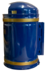 Picture of 40lt Knight DOME Top Litter Bin Post Mounted - Blue