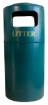 Picture of 100lt Duke Free Standing Polyethelyne Litter Bin - Green