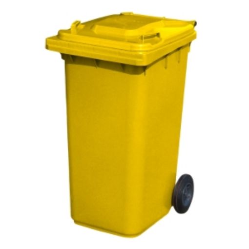 Picture of 240lt Wheeled Bin Plastic - Yellow