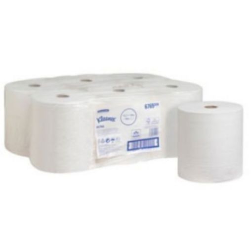 Picture of 6765 Kleenex Ultra White Towel Rolls 6x130m