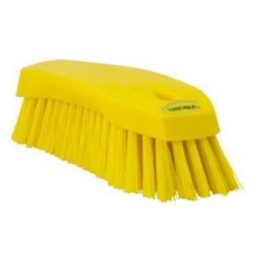 Picture of 20cm/ 7.5" Vikan Hand Scrub Brush Hard - Yellow