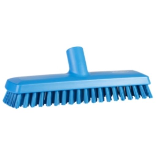 Picture of 27cm/ 11" Vikan Deck Scrub Waterfed Stiff - Blue 