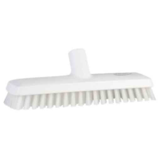 Picture of 27cm/ 11" Vikan Deck Scrub Waterfed Stiff - White
