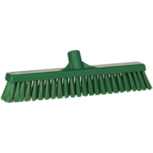 Picture of 41cm/ 16"  Vikan Platform Soft/Hard  Broom - Green