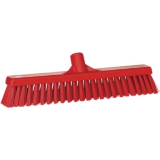 Picture of 41cm/ 16"  Vikan Platform Soft/Hard  Broom - Red