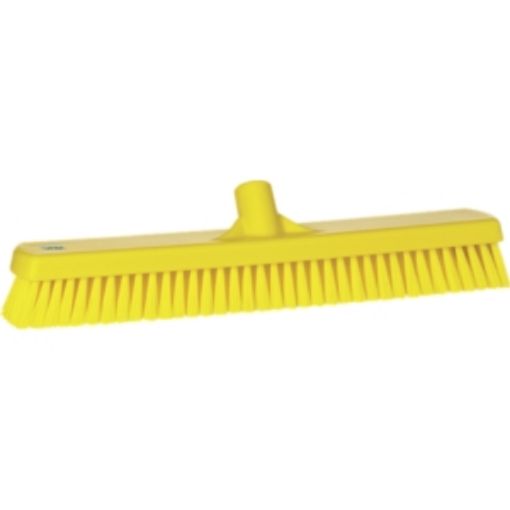 Picture of 47cm/ 18" Vikan Wall Floor Brush Stiff - Yellow