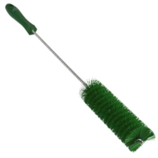 Picture of 51cm/ 20" Vikan Tube Cleaner Brush Hard 40mm dia - Green