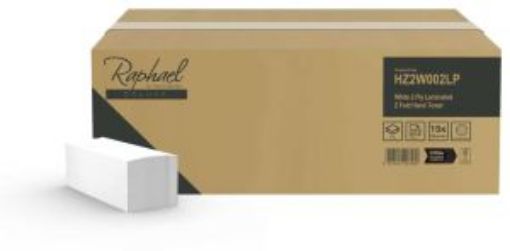 Picture of Raphael White 2ply Mfold Hand Towels x3000