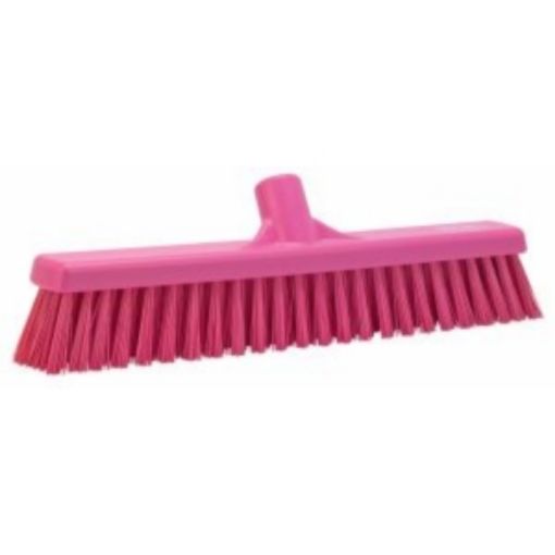 Picture of 41cm/ 16"  Vikan Platform Soft/Hard  Broom - Pink