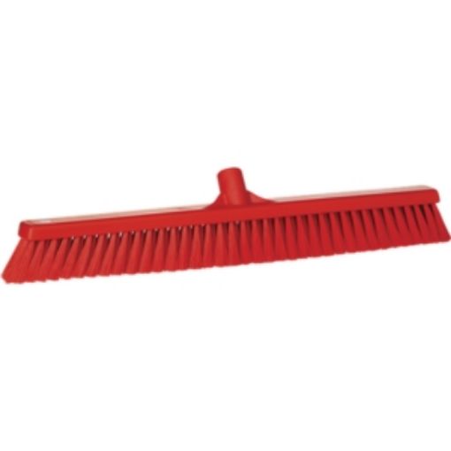 Picture of 61cm/ 24" Vikan Platform Brush Soft/Hard - Red