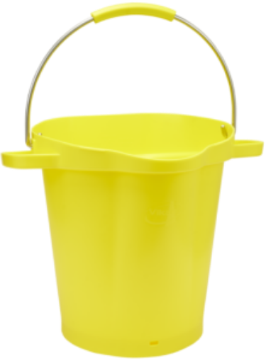Picture of 20lt Vikan Graduated Hygiene Bucket - Yellow