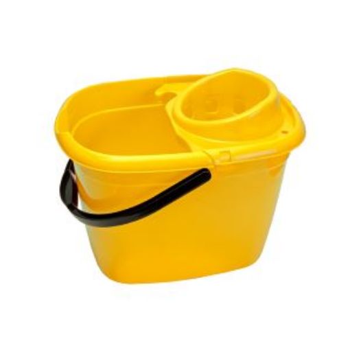 Picture of 14lt Great British Mop Bucket & Wringer - Yellow