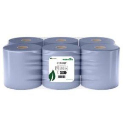 Picture of Essentials 1ply C/Feed Rolls 6x300m - Blue