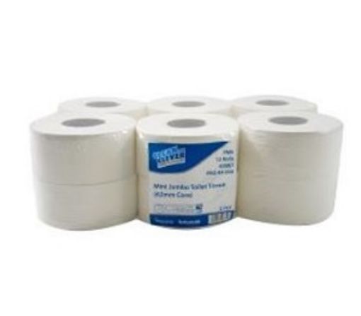 Picture of Clean & Clever PM7 Mini Jumbo Toilet Rolls 2ply 75mm core
